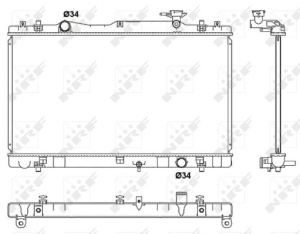Radiator motor potrivit SUZUKI KIZASHI 2.4 - Img 3