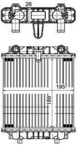 Radiator motor Stanga potrivit AUDI A6 ALLROAD C7, A6 C7, A7 2.8-4.0 - Img 1