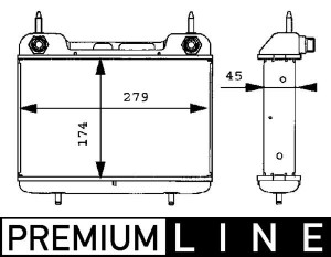 Radiator ulei potrivit MERCEDES 124 (A124), 124 (C124), 124 T-MODEL (S124), 124 (W124), E T-MODEL (S124), E (W124) 3.0/3.0D 09.86-06.96 - Img 1