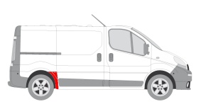Segment aripa Spate Dreapta (inainte de roata, model scurt) potrivit NISSAN PRIMASTAR; OPEL VIVARO A; RENAULT TRAFIC II - Img 2