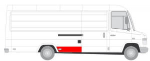 Segment aripa Spate Dreapta (inainte roata, model lung) potrivit MERCEDES VARIO, VARIO (B667, B670, B668), VARIO (B670), VARIO (B670, B668, B667) - Img 2