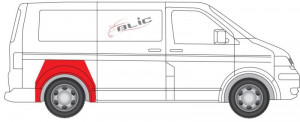 Segment aripa Spate Dreapta potrivit VW MULTIVAN T5, TRANSPORTER T5 - Img 2