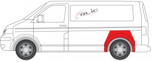 Segment aripa Spate Stanga potrivit VW MULTIVAN T5, TRANSPORTER T5 - Img 2