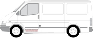 Segment reparatie usa Fata Stanga potrivit FORD TRANSIT, TRANSIT TOURNEO 1986-2000 - Img 2