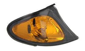 Semnalizator fata Dreapta (portocaliu, P21W, rama de sticla neagra) potrivit BMW 3 (E46) 1.6-3.2 12.97-12.07 09.01-03.05 - Img 1