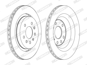 Set discuri frana (2 buc.) Spate Dreapta/Stanga potrivit CADILLAC BLS; FIAT CROMA; OPEL SIGNUM, VECTRA C, VECTRA C GTS; SAAB 9-3, 9-3X 1.8-3.2 08.02- - Img 4