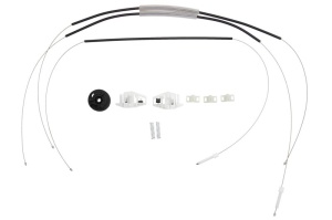 Set reparat macara geam fata dreapta potrivit RENAULT CLIO III, GRAND SCENIC II, MEGANE II, MODUS dupa 2002 - (set, electric)