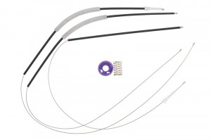 Set reparatie macara geam spate stanga potrivit CITROEN C5 II, C5 III dupa 2004 - (cabluri, electric)
