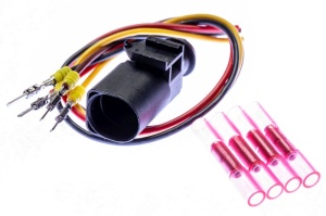 Stecher, numar pini: 4, Kit reparare, potrivit AUDI; SEAT; SKODA; VW - Img 2