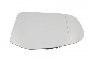 Sticla oglinda dreapta potrivit MERCEDES Clasa A W169, B W245 2008-2012 - asferic, incalzita, crom
