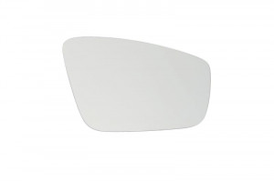 Sticla oglinda exterioara Dreapta potrivit SEAT TOLEDO IV; SKODA FABIA III, RAPID; VW JETTA IV dupa 2010 - (convexa, incalzita, crom)