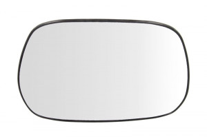 Sticla oglinda exterioara Dreapta potrivit TOYOTA AVENSIS VERSO, COROLLA VERSO, RAV 4 II 2000-2010 pana in 2009 - (convexa, incalzita, crom)