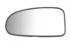 Sticla oglinda exterioara Stanga potrivit TOYOTA AVENSIS 2008-2018 - (asferica, incalzita, crom)