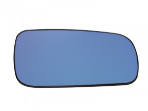 Sticla oglinda potrivit SKODA OCTAVIA 1996-2010 - exterioara dreapta mare, albastru, incalzita, convex