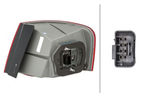 Stop lampa spate Stanga (exterior, LED) potrivit VW JETTA III 09.04-10.10 - Img 4