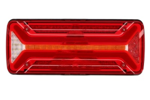 Stop spate dreapta ECOLED II (LED, 10/30V, cu intermitent, cu far de ceata, marsarier, cu stop, lumina de parcare, reflector triunghiular, indicator dinamic, conector: 4x 2PIN/ASS2 7PIN) - Img 1