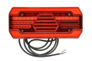 Stop spate dreapta (LED, 12/24V, cu intermitent, cu lumina de ceata, lumina de marșarier, cu lumina stop, lumini parcare, reflector, lungimea cablu : 2m) - Img 1