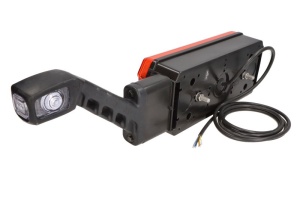 Stop spate dreapta (LED, 12/24V, cu intermitent, cu lumina de ceata, lumina de marșarier, cu lumina stop, lumini parcare, reflector, cu lampă cu braț prelungit, lungimea cablu : 2m) - Img 3
