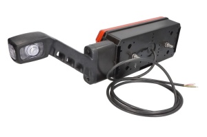 Stop spate dreapta (LED, 12/24V, cu intermitent, cu lumina de ceata, lumina de marșarier, cu lumina stop, lumini parcare, reflector, cu lampă cu braț prelungit, indicator dinamic, lungimea cablu : 2m) - Img 3