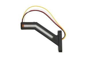 Stop spate dreapta (LED, 12/24V, cu intermitent, cu lumina stop, lumini parcare, fara reflector, lumina laterala, lungimea cablu : 0,4m) - Img 2