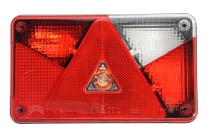 Stop spate dreapta MULTIPOINT V (P21/5W/P21W/PY21W, 24V, cu intermitent, cu far de ceata, marsarier, cu stop, lumina de parcare, reflector triunghiular, conector: PE) - Img 1