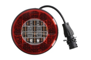 Stop spate stanga/dreapta (LED, 12/24V, cu intermitent, cu stop, lumina de parcare, fara proiector, lungime cablu: 0,2m, conector: AMP DIN 7PIN Bayonet) - Img 1