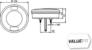 Stop spate stanga/dreapta (LED, 12/24V, cu lumina stop, lumini parcare) - Img 4