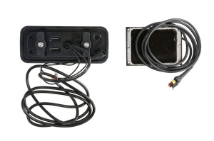 Stop spate stanga/dreapta (LED, 24V, cu intermitent, cu far de ceață, lumina de marșarier, cu stop, lumină de parcare, reflector, indicator dinamic, lungime cablu: 0,2m, cu un rezistor de sarcină indicator) - Img 2