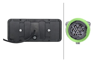 Stop spate stanga/dreapta (LED, 24V, cu intermitent, cu far de ceață, lumina de marșarier, cu stop, lumină de parcare, reflector) - Img 4