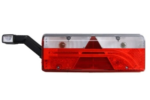 Stop spate stanga EUROPOINT III (LED, 24V, cu intermitent, cu far de ceață, marșarier, cu stop, lumină de parcare, reflector triunghiular, cu lampă cu braț prelungitor, conector: ASS2.1 7PIN) - Img 1