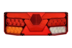 Stop spate stanga (LED, 12/24V, cu intermitent, cu far ceață, lumina de marșarier, cu stop, lumină de parcare, cu iluminare placuta, reflector, conector: Tyco 7PIN Bayonet) - Img 1