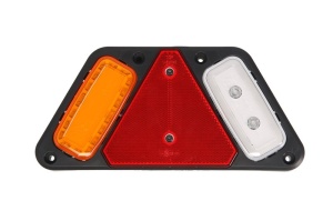 Stop spate stanga W228 (LED, 12/24V, cu intermitent, cu lumina de ceata, cu lumina stop, lumini parcare, reflector, lungimea cablu : 2m) - Img 1