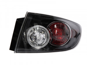 Stop tripla lampa spate dreapta potrivit MAZDA 3 LIMUZINA 2003-2006 - ( exterior , Semnalizator alb, culoare sticla negru)