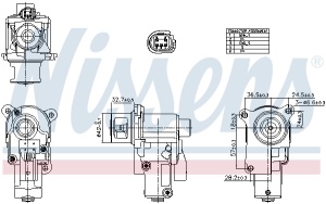 Supapa EGR potrivit AUDI A4 B8, A6 C6; SKODA OCTAVIA II, SUPERB II; VW BEETLE, GOLF VI, JETTA III, JETTA IV, PASSAT B6 2.0D 07.04-12.17 - Img 4