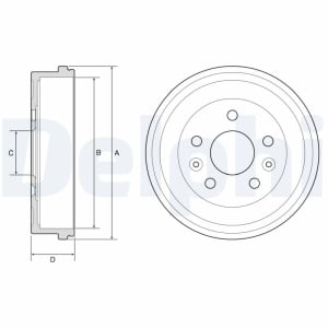 Tambur frana Spate potrivit DACIA DUSTER, DUSTER/SUV; NISSAN JUKE; RENAULT ARKANA I, CAPTUR I, CAPTUR II, DUSTER, GRAND KANGOO III, KANGOO III, KANGOO III/MINIVAN, KAPTUR 1.0-2.0 04.10- - Img 3
