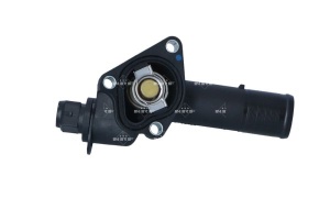 Termostat sistem racire (89°C, in carcasa) potrivit NISSAN MICRA III, QASHQAI I; RENAULT CLIO II, CLIO III, ESPACE IV, GRAND SCENIC II, KANGOO, LAGUNA I, LAGUNA II, LAGUNA III 1.5D-2.5D 10.97- - Img 1
