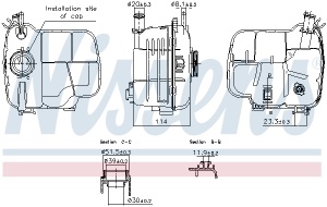 Vas expansiune racire potrivit CHEVROLET CRUZE, ORLANDO; OPEL ASTRA H, ASTRA H CLASSIC, ASTRA H GTC, ASTRA H/KOMBI, ASTRA J, ASTRA J GTC, CASCADA 12.04- - Img 3