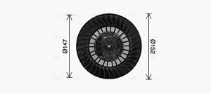 Ventilator habitaclu potrivit BMW 5 (E34), 7 (E32), 8 (E31) 1.8-5.6 03.85-12.99 - Img 1