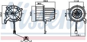 Ventilator habitaclu potrivit MERCEDES EQV (W447), MARCO POLO CAMPER (W447), V (W447), VITO MIXTO (DOUBLE CABIN), VITO TOURER (W447), VITO (W447) 1.6D-Electric 03.14- - Img 3