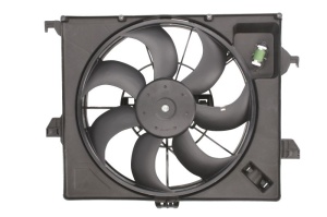 Ventilator radiator (cu carcasa) potrivit HYUNDAI ACCENT IV, I20 I 1.1D/1.4D/1.6D 09.08-12.17 - Img 1