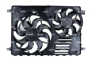 Ventilator radiator (cu carcasa) potrivit VOLVO S60 II, S80 II, V60 I, V60 II, V70 II, V70 III, V70 III/KOMBI, XC60 I, XC60 II, XC70 II 2.0-4.4 05.05-12.21 - Img 3