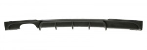 Acoperire bara Spate potrivit BMW 3 (F30, F80), 3 (F31) 2011-2015 - (cu deschidere pentru conducta de evacuare dubla, M PERFORMANCE, negru)