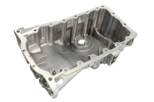 Baie ulei (partea inferioara, cu locas pentru senzor, aluminiu) potrivit AUDI A4 B7, A6 C6; SEAT EXEO ST 2.0 2004-2013 - (partea inferioara, cu locas pentru senzor; aluminiu)