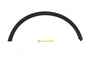 Bandou aripa fata dreapta potrivit OPEL MOKKA A 2012-2020 - (negru, TÜV)