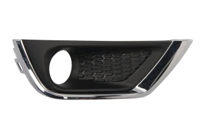Capac bara fata Dreapta cu locas lampa ceata, plastic, crom/negru potrivit JEEP COMPASS dupa 2017 dupa 2016