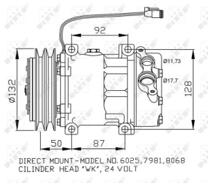 Compresor climatizare SCANIA 4S 08.87D-15.6D 05.95- - Img 3