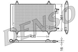 Condensator climatizare (cu uscator) potrivit CITROEN BERLINGO MULTISPACE, BERLINGO/MINIVAN, C4, C4 I; PEUGEOT 307, 307/KOMBI, 308 I, PARTNER ORIGIN, PARTNER TEPEE, PARTNER/MINIVAN 1.4-2.0D 08.00- - Img 3