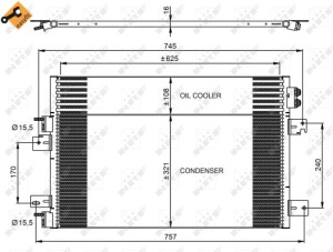 Condensator climatizare potrivit CHRYSLER SEBRING; DODGE AVENGER; JEEP COMPASS, PATRIOT 2.0-3.5 08.06- - Img 3