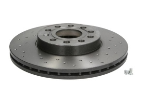 Disc frana BREMBO Xtra, 1 buc., Drilled, fata ; stanga/dreapta, diametru exterior 288 mm, grosime 25 mm, potrivit AUDI A3, Q2; CUPRA LEON, LEON SPORTSTOURER; SEAT ALTEA, ALTEA XL, ATECA 1.0-Electric 09.96- - Img 1