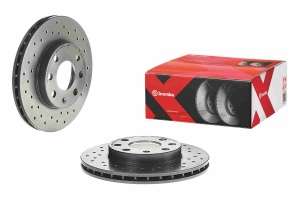 Disc frana BREMBO Xtra, 1buc fata stanga/dreapta, diametru iesire 236 mm, grosime 20 mm, potrivit CHEVROLET AVEO / KALOS, LANOS; DAEWOO LANOS, NEXIA 1.3-1.6 02.95- - Img 4